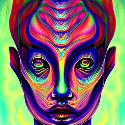 an extremely psychedelic portrait of a ghost, surreal, lsd, face, detailed, intricate, elegant, lithe, highly detailed, digital painting, artstation, concept art, smooth, sharp focus, illustration, art 