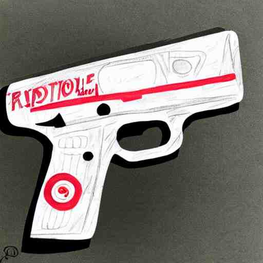 chipotle themed gun drawing