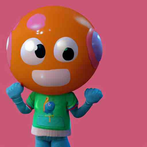 christina hendricks as gumball characters, 3 d render, blender, 