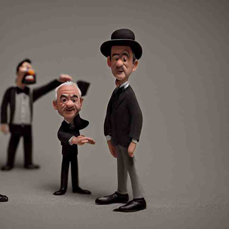 a cinematic film still of a claymation stop motion film starring bill murray, shallow depth of field, 8 0 mm, f 1. 8 