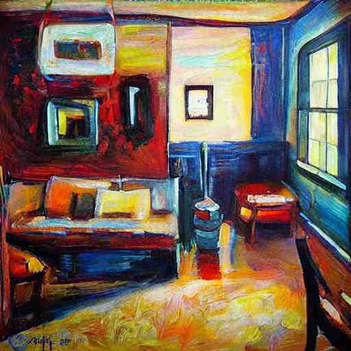 “braking in a house oil panting”