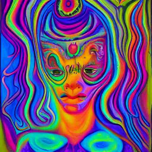 psychedelic painting of the soul 