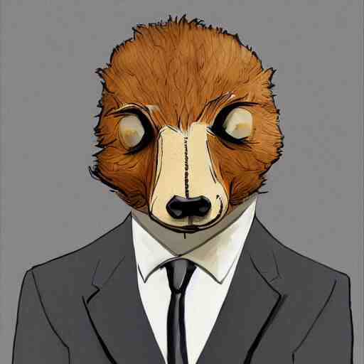 animal in suit by beksinki 