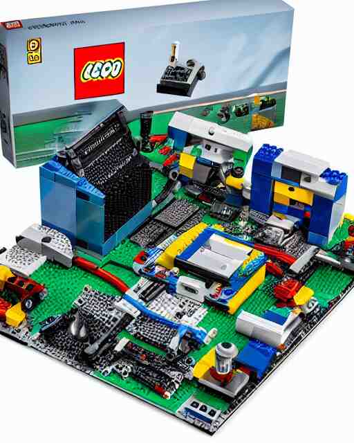 lego set of a modern computer motherboard