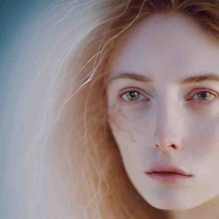 Kodak Portra 400, 8K,ARTSTATION, Caroline Gariba, soft light, volumetric lighting, highly detailed, britt marling style 3/4 ,  extreme Close-up portrait photography of a beautiful woman how pre-Raphaelites, the face emerges from Pamukkale, thermal waters flowing down white travertine terraces ,and hair are intricate with highly detailed realistic beautiful flowers , Realistic, Refined, Highly Detailed, interstellar outdoor soft pastel lighting colors scheme, outdoor fine art photography, Hyper realistic, photo realistic