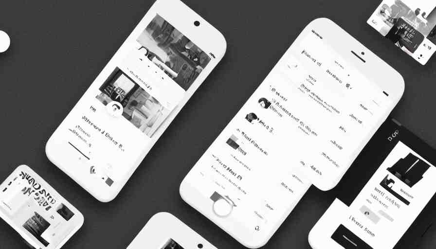 trend dribbble shot of mobile application, web 3. 0, ux, ui, white space, air, typography 