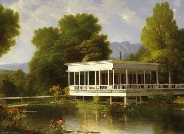 painting of the farnsworth house by thomas cole 