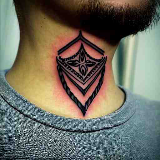 neck tattoo, needle, ink, tattoo photo 