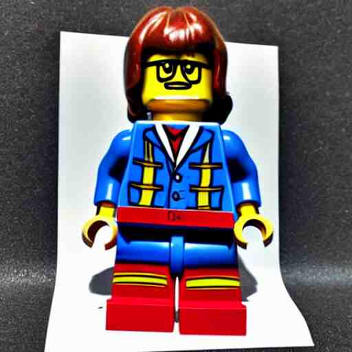 a lego John Lennon with box