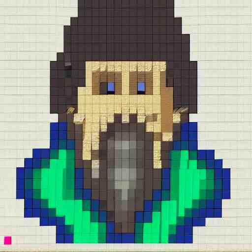 a pixelart wizard 