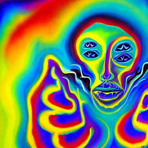 psychedelic painting of the soul 