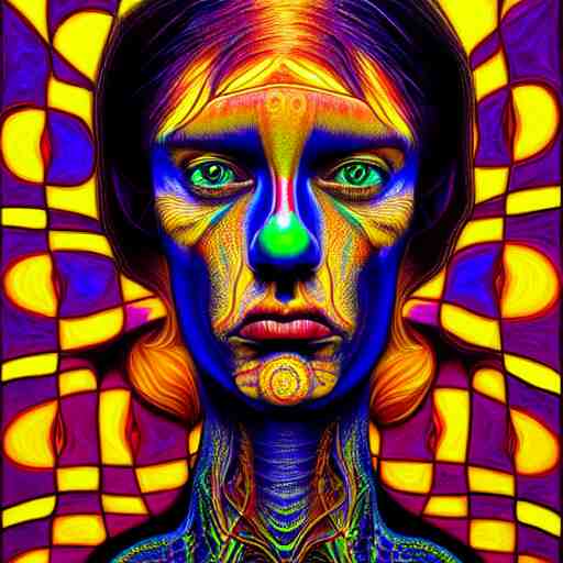 An extremely psychedelic portrait of Alex Gray, surreal, LSD, face, detailed, intricate, elegant, lithe, highly detailed, digital painting, artstation, concept art, smooth, sharp focus, illustration