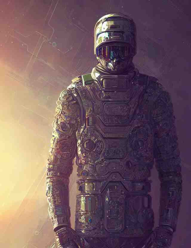 futuristic soldier reflective chrome armor super intricate ornaments artwork by tooth wu and wlop and alena aenami and greg rutkows 