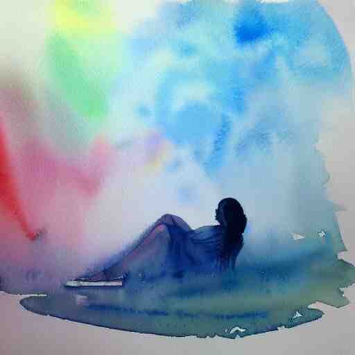 dreaming in watercolor, trending on artstation, award winning 