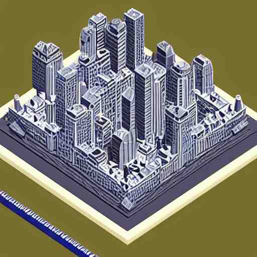 isometric voxel art of paris