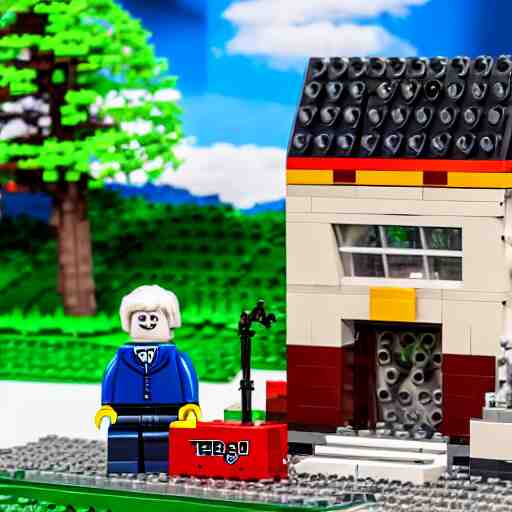 father ted lego playset, promotional photographs, high - detailed, award - winning, 8 k hdr 