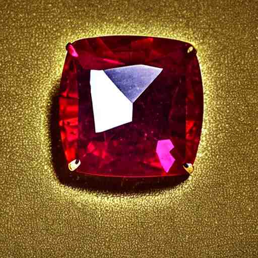 
gold and ruby gemstone  HDR 

