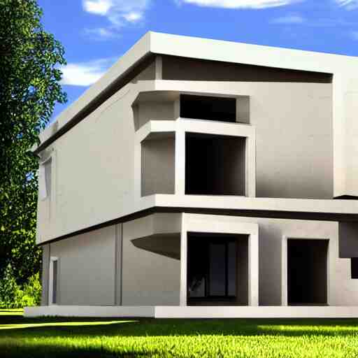 3 d render of a house 