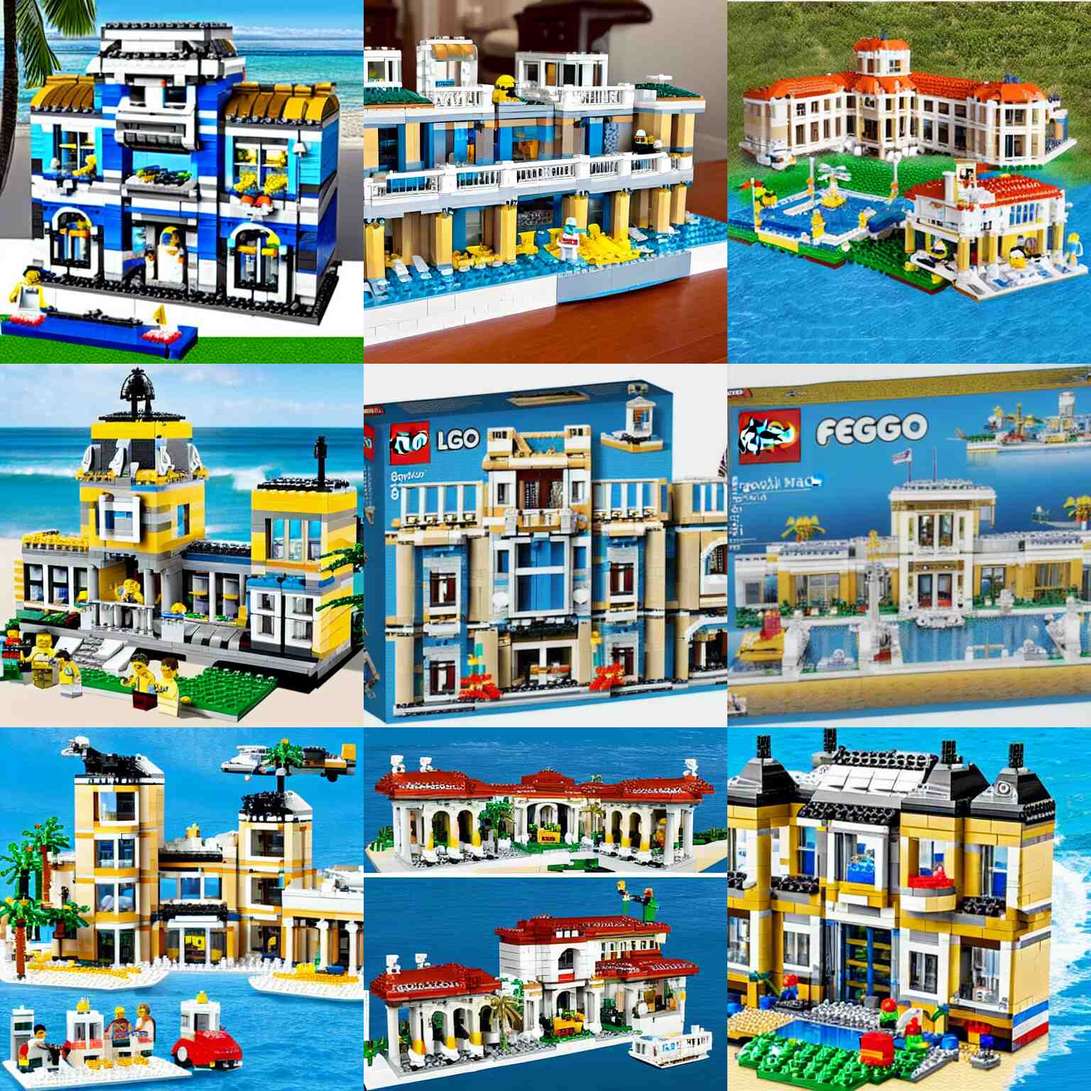 mar - a - lago florida mansion beach house fbi raid lego set 