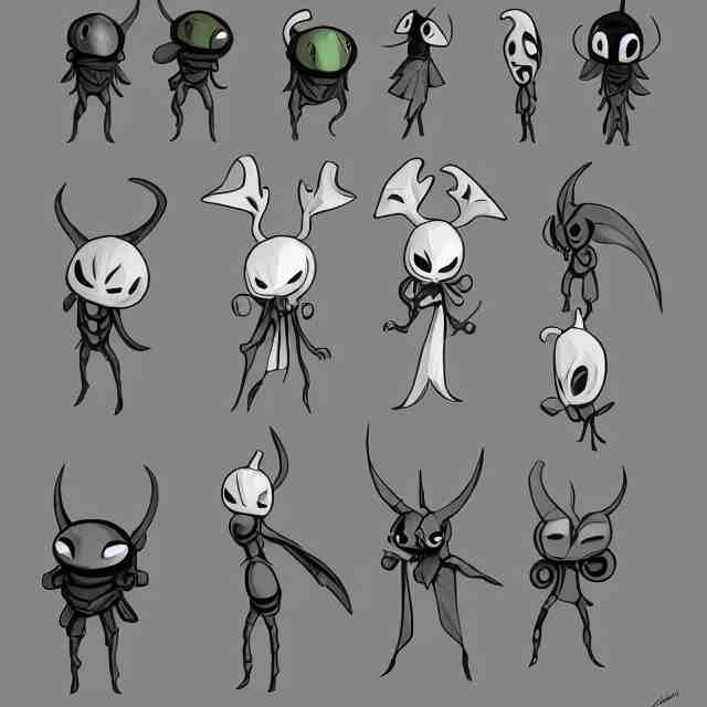 hollow knight character design by ari gibson 