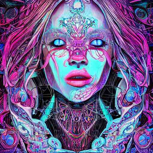 the face of a ridiculously beautiful and pretty woman partially made of onion rings of all colors looking up, an ultrafine detailed illustration by james jean, final fantasy, intricate linework, bright colors, behance contest winner, vanitas, angular, altermodern, unreal engine 5 highly rendered, global illumination, radiant light, detailed and intricate environment 