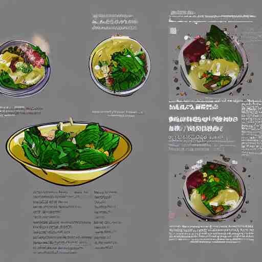 salad sponge dressing, Trending on Artstation, Hiroaki Tsutsumi style