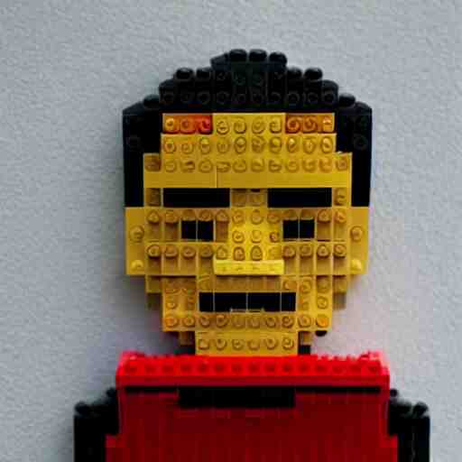 robert downey jr made out of lego, 