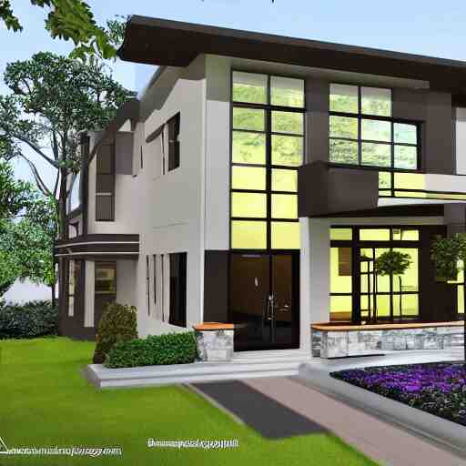 floor plan to a modern contemporary home 