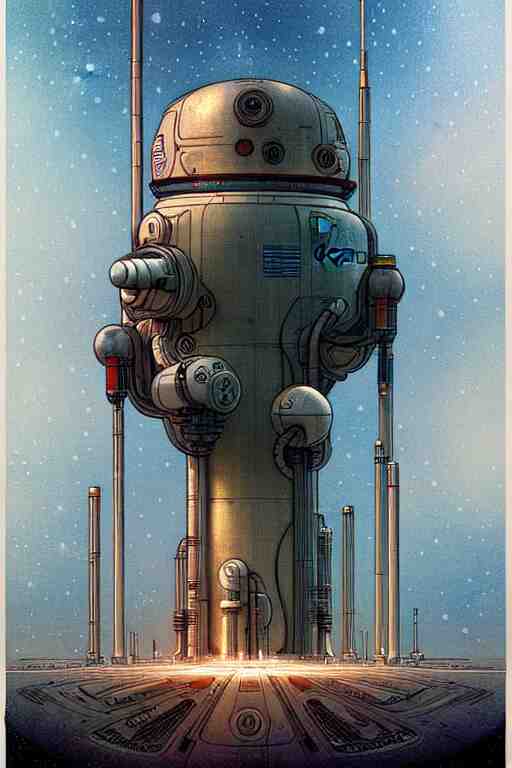 design only, 2 0 5 0 s retro future nuclear reactor core control rods designs borders lines decorations space machine. muted colors, by jean - baptiste monge 