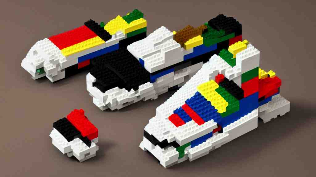 sneaker made out of lego, art deco, digital harlem renaissance 