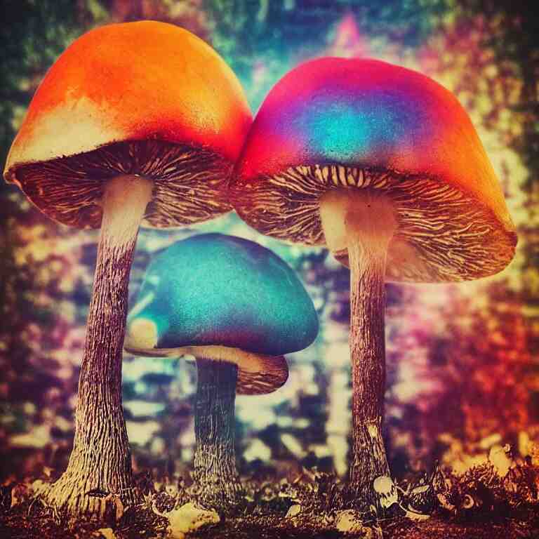 double exposure of dally life, symbols of live, explosion, cyber mushroom city, love is the most relevant theme, love is infinity, love is begin of all, 8 k resolution, artistic mode, artistic, trending on instagram, long exposure, love art, serious, fantasy and dreams vibes, mushrooms style and macro style, colorful picture 