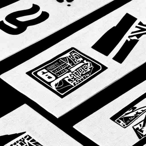 black on white graphic design stickers in style of eric hu, y 2 k, brutalism, acid, techno 