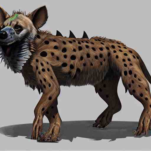 robotic hyena, highly detailed concept art 