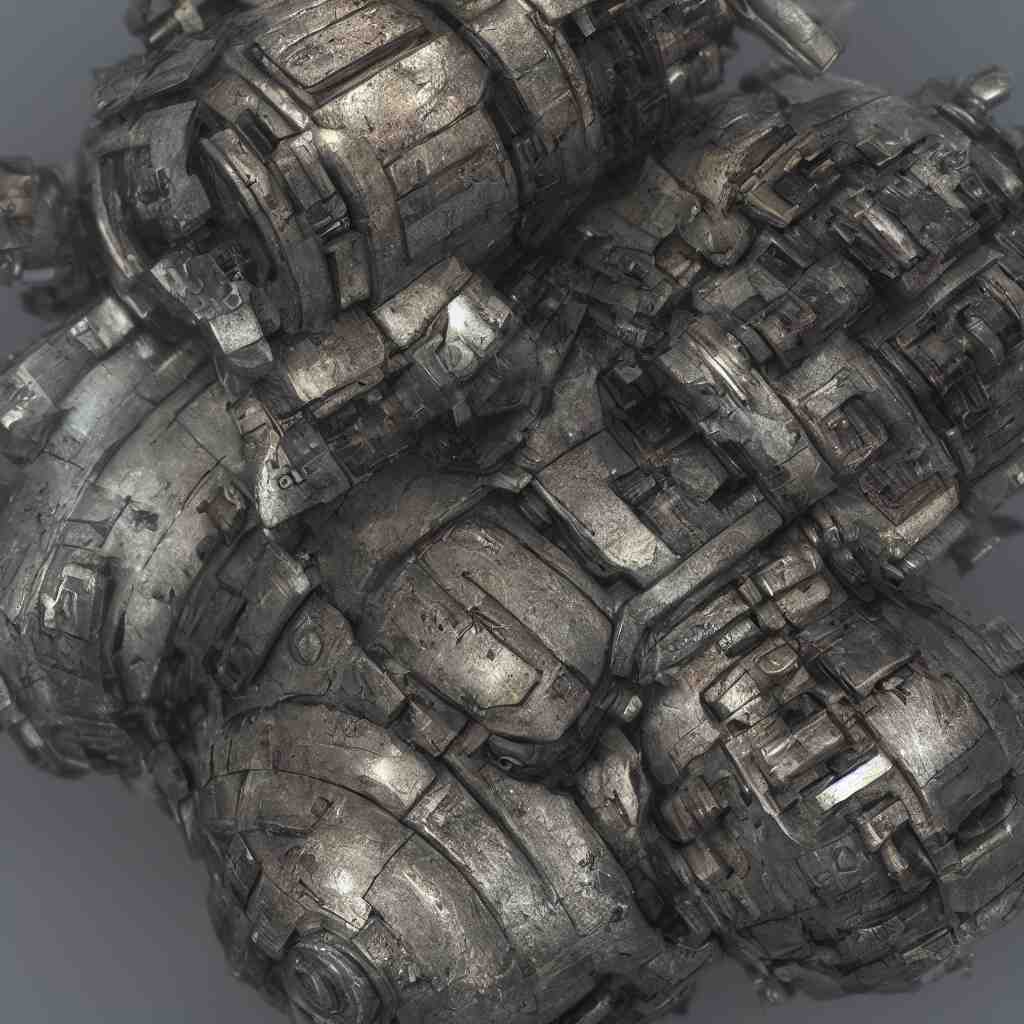 a cyberpunk energy grenade, photo realistic weathered materials, highly detailed, octane render