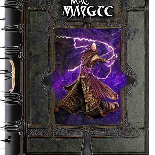 cover of magic book written by sorcerer, highly detailed, 4 k 