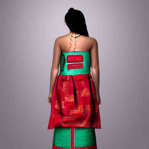 strapless bihu mekhela top, latest fashion style dress costume 3 6 0 degree view + concept art 