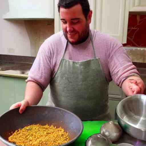 Shrek making a moroccan tagine