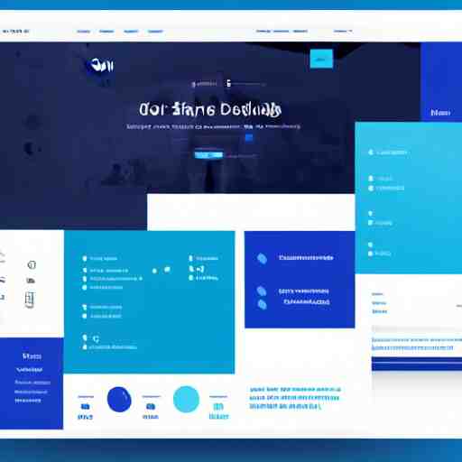 ui design of a saas website, minimal design, blue color scheme, 4 k 