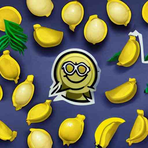 WhatsApp sticker pack of lemons wearing sunglasses