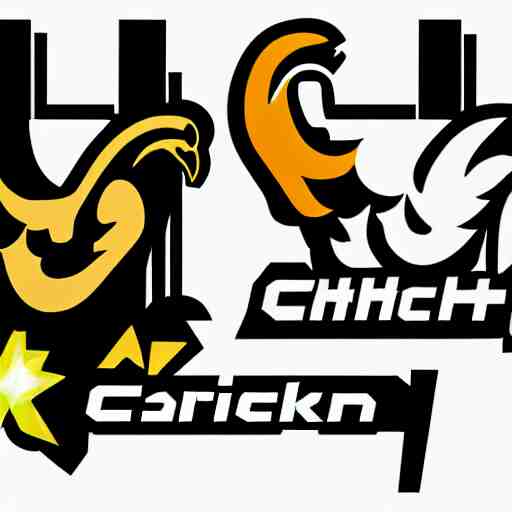 A logo for a chicken gaming twitch channel.