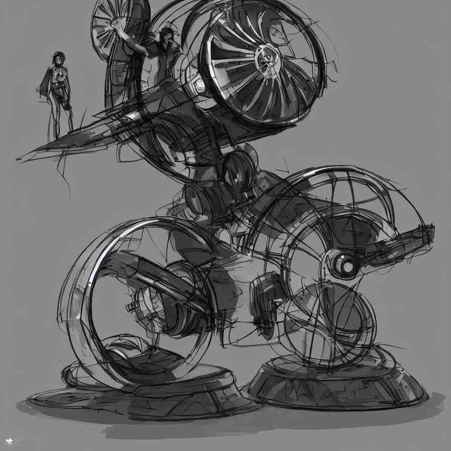 a beautiful concept art of futuristic monowheel, with sitting rider by alex pyatov and patrick razo, trending on artstation 