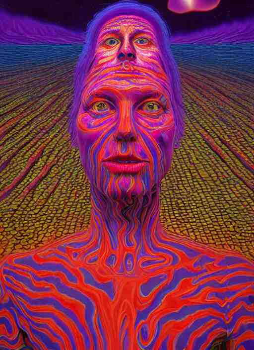 portrait ultra dimensional entity, accidentally tripping on dmt and acid, psychedelic experience, overwhelming psychosis of self realization and burning awakening, ultra high definition, unreal engine 5, hyperrealism, masterpiece composition, by casey weldon, barclay shaw 