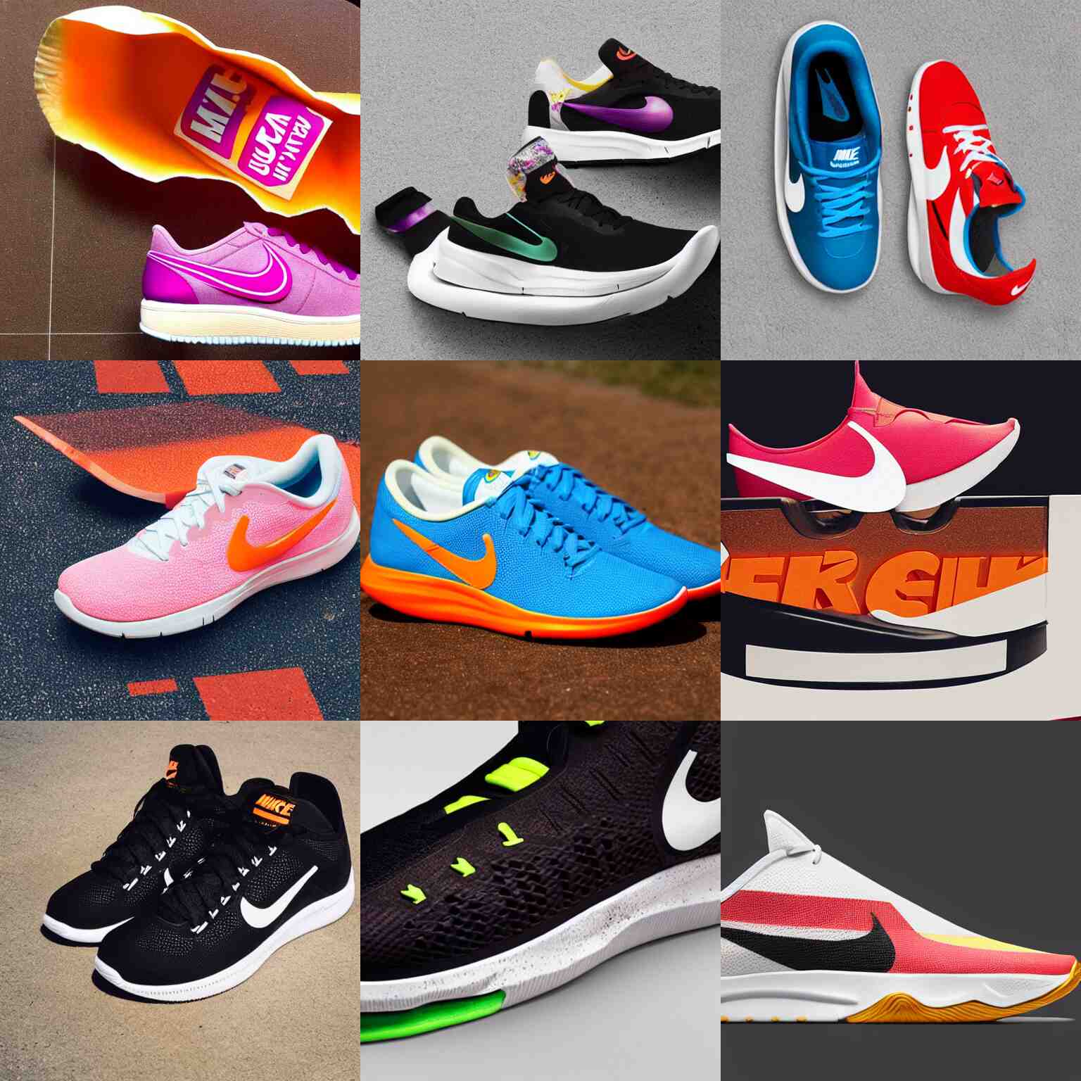 Prompts Library nike shoe inspired by taco bell Arthub.ai