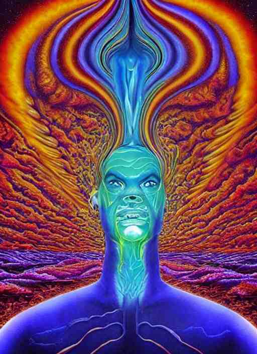 incredible ultra dimensional psychedelic experience time, while tripping on dmt, energy waves, trippy melting eyes, overwhelming psychosis of self - realization and burning awakening, masterpiece composition, by barclay shaw, louis dyer, pablo amaringo 