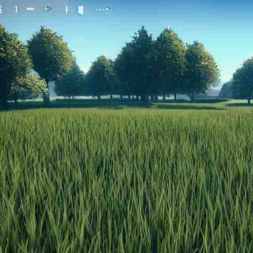 a giant field, clear sky, unreal engine, detailed, beautiful 