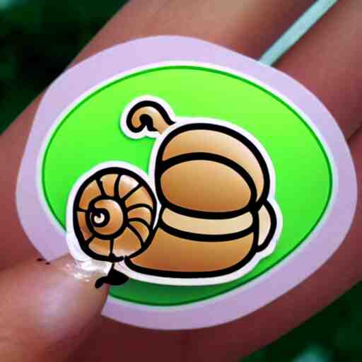 cute snail sticker 