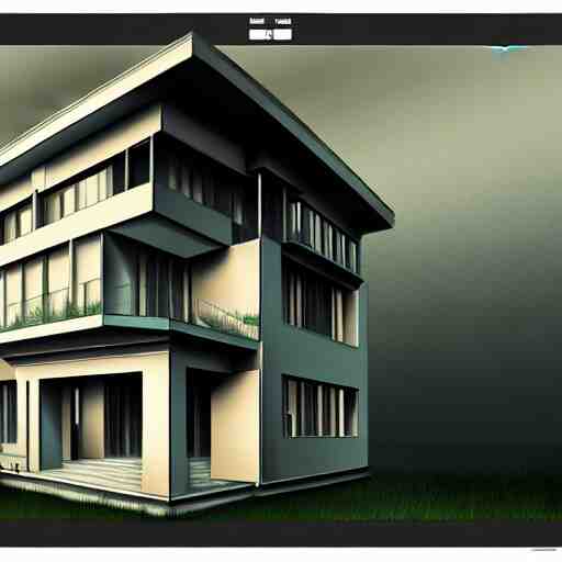 villa, extremely detailed digital art, bauhaus, trending on artstation, masterpiece 