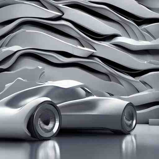 car big pattern noise sci-fi organic brutalist forms zaha hadid ...