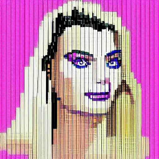 margot robbie pixel art 