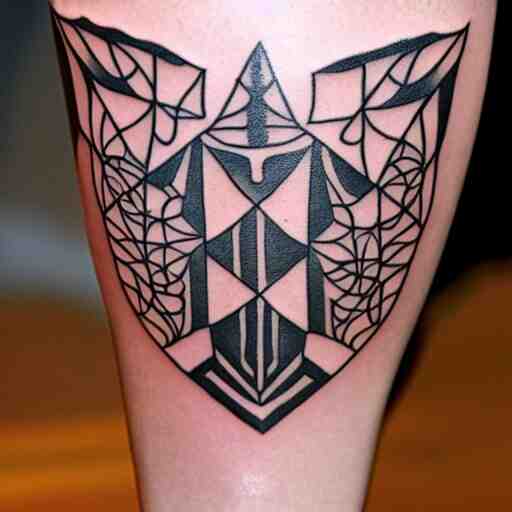 tattoo design, stencil, tattoo stencil, traditional, a world famous tattoo of a geometric table-s 100